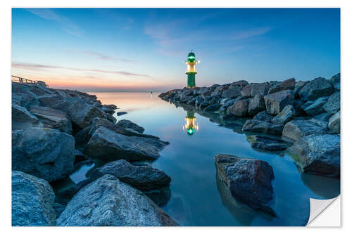 Naklejka na ścianę West pier Warnemünde