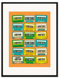 Gerahmter Kunstdruck Mixtape 01