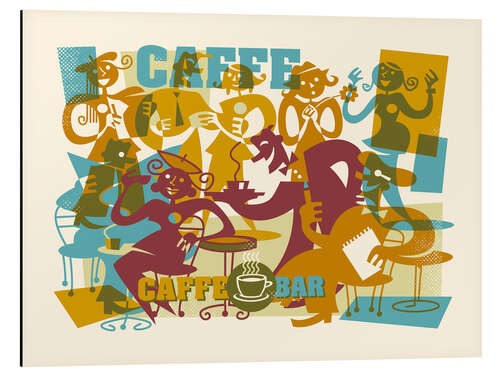 Aluminium print Caffee Bar