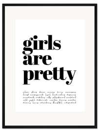 Gerahmter Kunstdruck Girls are pretty ...
