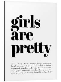 Magnettafel Girls are pretty ...