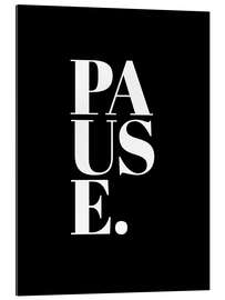 Gallery print Pause, black