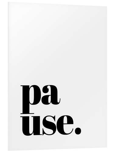 PVC print Pause