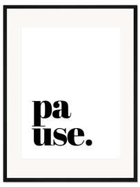 Gerahmter Kunstdruck Pause