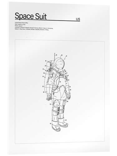 Acrylic print Spacesuit