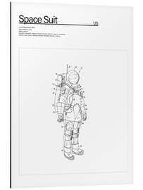 Tableau en aluminium Combinaison spatiale (anglais)