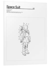 Tableau en PVC Combinaison spatiale (anglais)