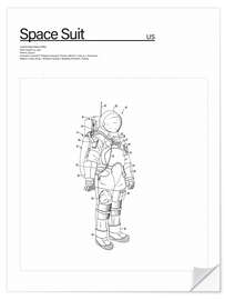 Muursticker Spacesuit