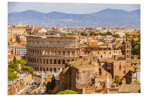 Bilde på skumplate Colosseum and Roman Forum in Rome