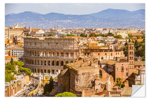 Wall sticker Colosseum and Roman Forum in Rome