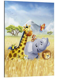 Magnettafel Tiere in Afrika