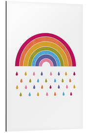 Magnettafel Bunter Regenbogenregen