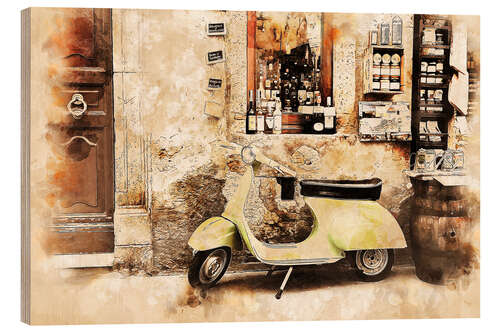 Wood print Shopping break