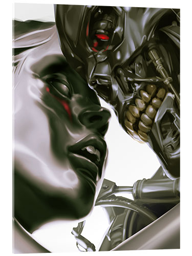 Quadro em acrílico Amor robô