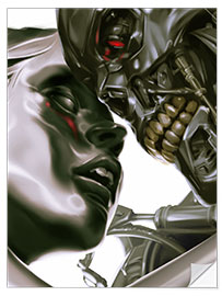 Vinilo para la pared Amor robot