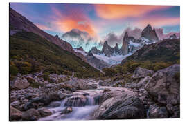 Alubild Stimmungsvolle Landschaft in Patagonien