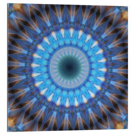 Gallery print Mandala blue power