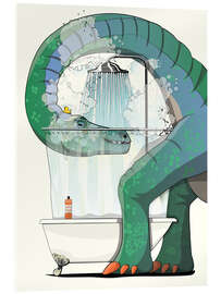 Acrylic print Diplodocus Shower