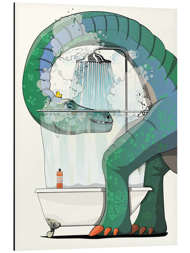 Aluminiumsbilde Diplodocus shower