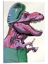 Gallery print T-Rex Brushing Teeth