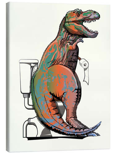 Canvas-taulu T-rex toilet