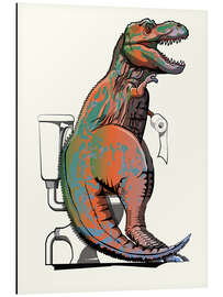 Magnettafel T-rex Toilette