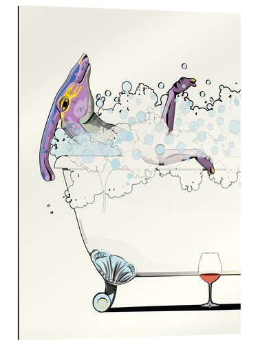 Gallery print Parasaurolophus in the bath