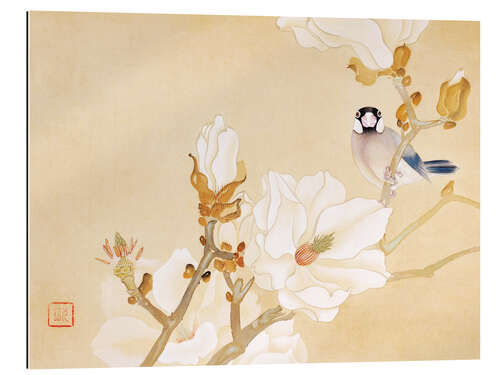 Galleritryck White magnolia, Java sparrow