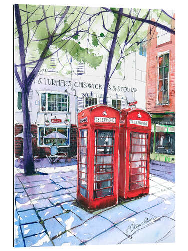 Gallery print Red telephone box in London