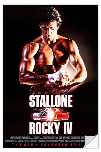 Selvklebende plakat Rocky IV