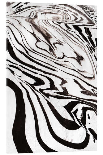 Acrylglas print Fluid Lines IX