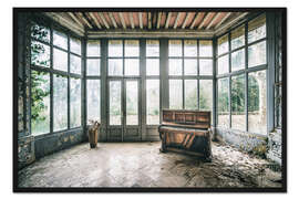 Gerahmter Kunstdruck Verlassenes Klavier