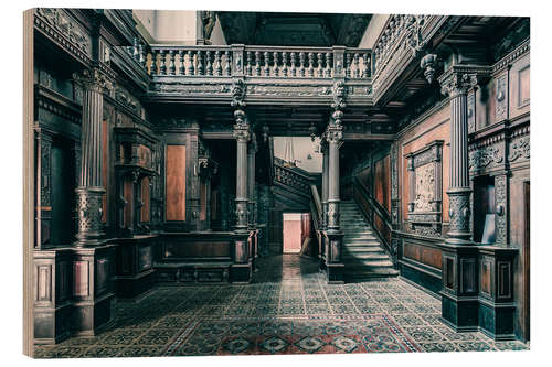 Trebilde Woodwork in an abandoned Romanian castle