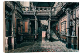 Wood print Woodwork in an abandoned Romanian castle