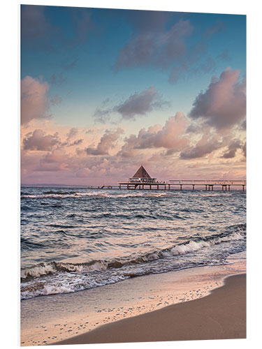 Foam board print Heringsdorf Insel Usedom and the pier