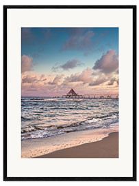 Framed art print Heringsdorf Insel Usedom and the pier