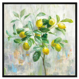 Gerahmter Kunstdruck Zitronenbaum