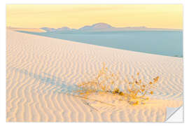 Selvklebende plakat Sand dunes at sunrise