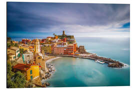 Aluminium print Vernazza in Italy