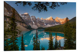 Magnettafel Moraine Lake bei Sonnenaufgang