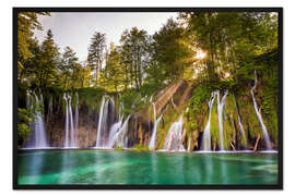 Gerahmter Kunstdruck Plitvicer Seen