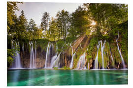 Foam board print Plitvice Lakes