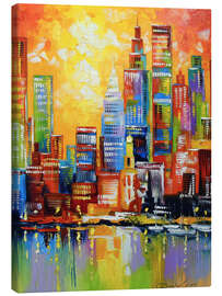 Canvas print  New York&#039;s glowing skyline - Olha Darchuk