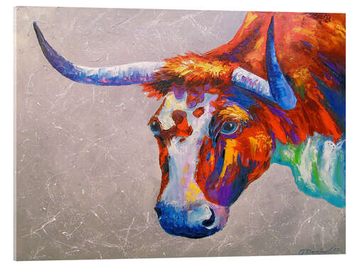 Acrylic print Bull