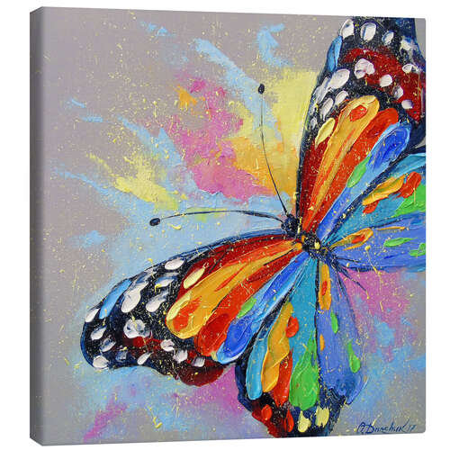 Tableau sur toile Papillon en vol