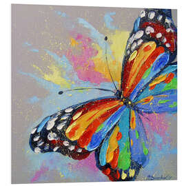 Foam board print Butterfly in flight