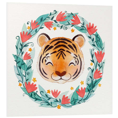 PVC-tavla Baby tiger garland