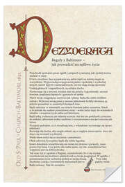 Wall sticker Desiderata (Polish) I
