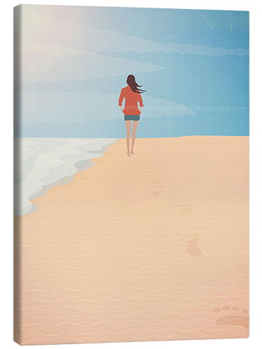 Canvas print Beach Walk