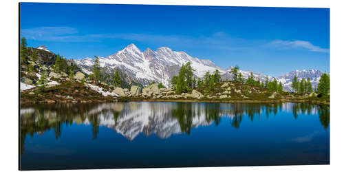 Alubild Bergsee-Idylle in den Italienischen Alpen